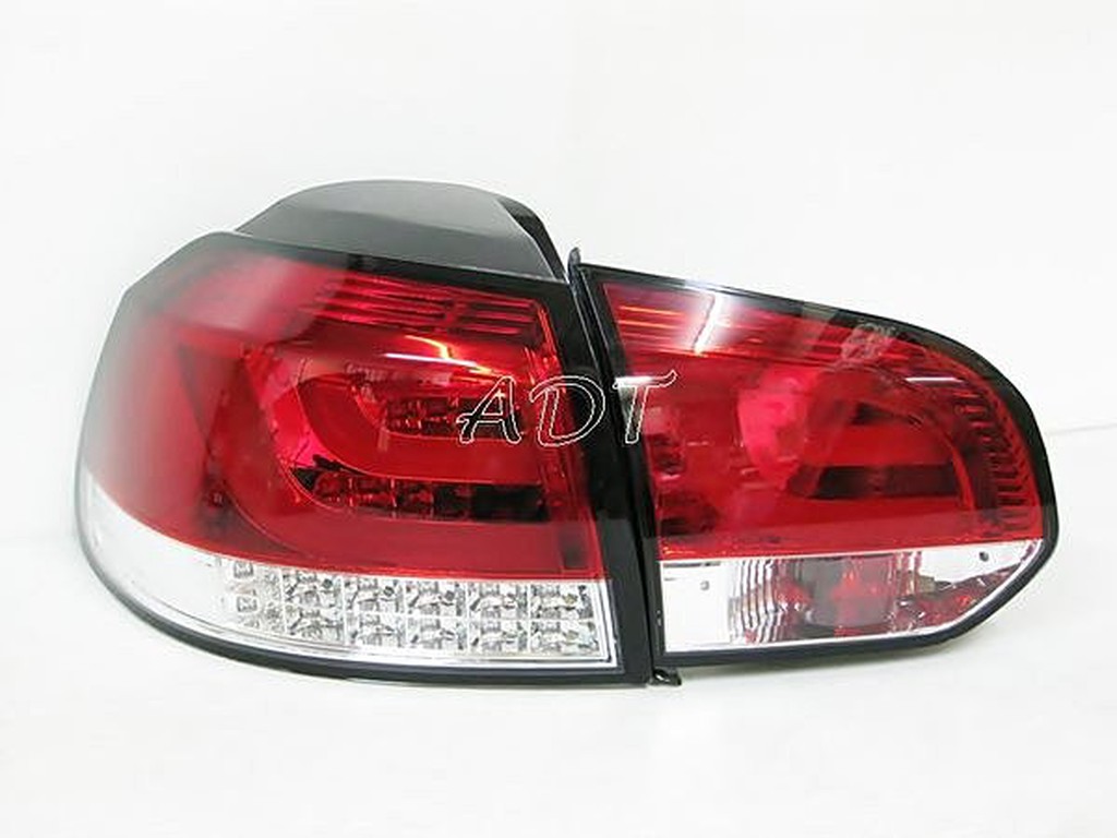 ~~ADT.車燈.車材~~福斯VW GOLF 6代 GOLF6 GTI TDI 光導管LED紅白尾燈一組8500完工價