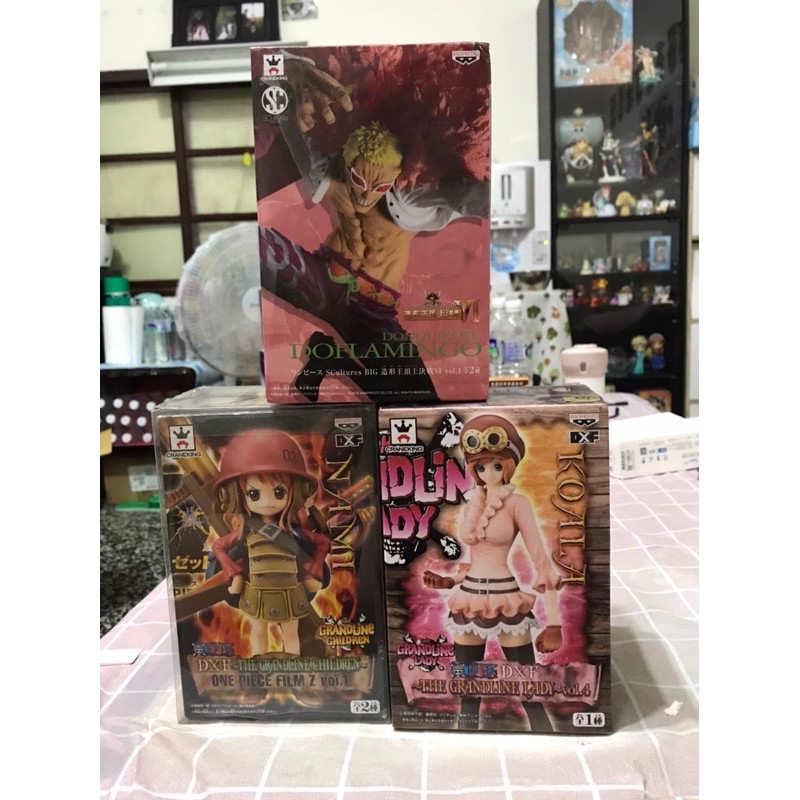海賊王金證公仔 Z系列小時候娜美 革命軍可亞拉 七武海多佛朗明哥 3隻ㄧ起賣 蝦皮購物