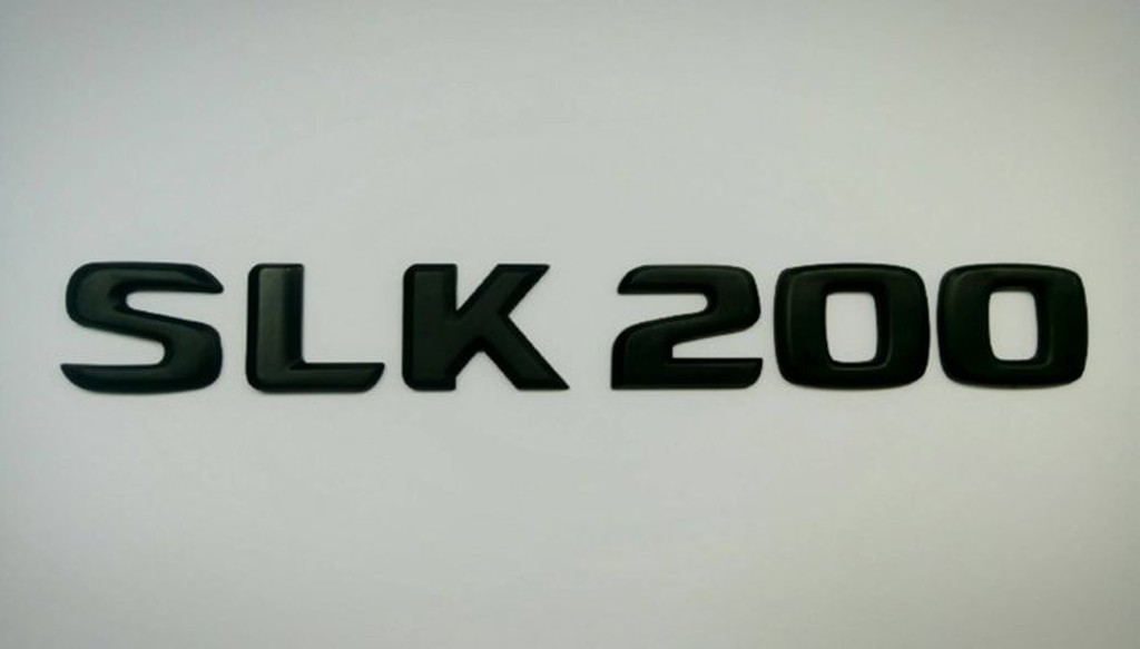 金螃蟹賓士 SLK R170 消光黑後車廂字體 "SLK200" SLK230K SLK320 SLK32 AMG