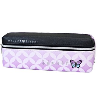 小怪獸日本代購 日本和柄花紋雙面筆袋傳統設計風格着物の柄鬼滅風格筆袋市松紋網目紋鱗文紋七寶紋筆袋