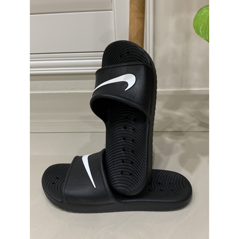 NIKE KAWA SHOWER SLIDE 拖鞋  防水拖鞋 防水拖 黑底白勾 M8