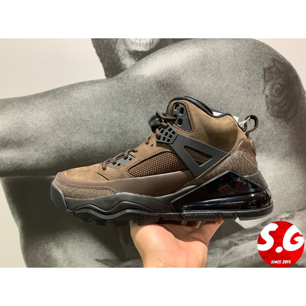 S.G NIKE JORDAN SPIZIKE 270 BOOT 棕色 麂皮 氣墊 休閒鞋 男鞋 CT1014-200