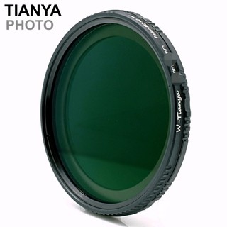 我愛買#Tianya可調ND濾鏡ND2-ND400濾鏡VND濾鏡72mm濾鏡72mm減光鏡ND減光鏡全黑色濾鏡TN72O