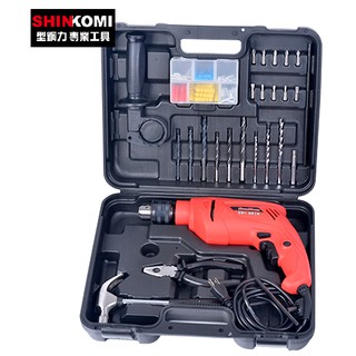 含稅 SK824110K型鋼力 SHIN KOMI 4分震動電鑽(豪華工具箱組)