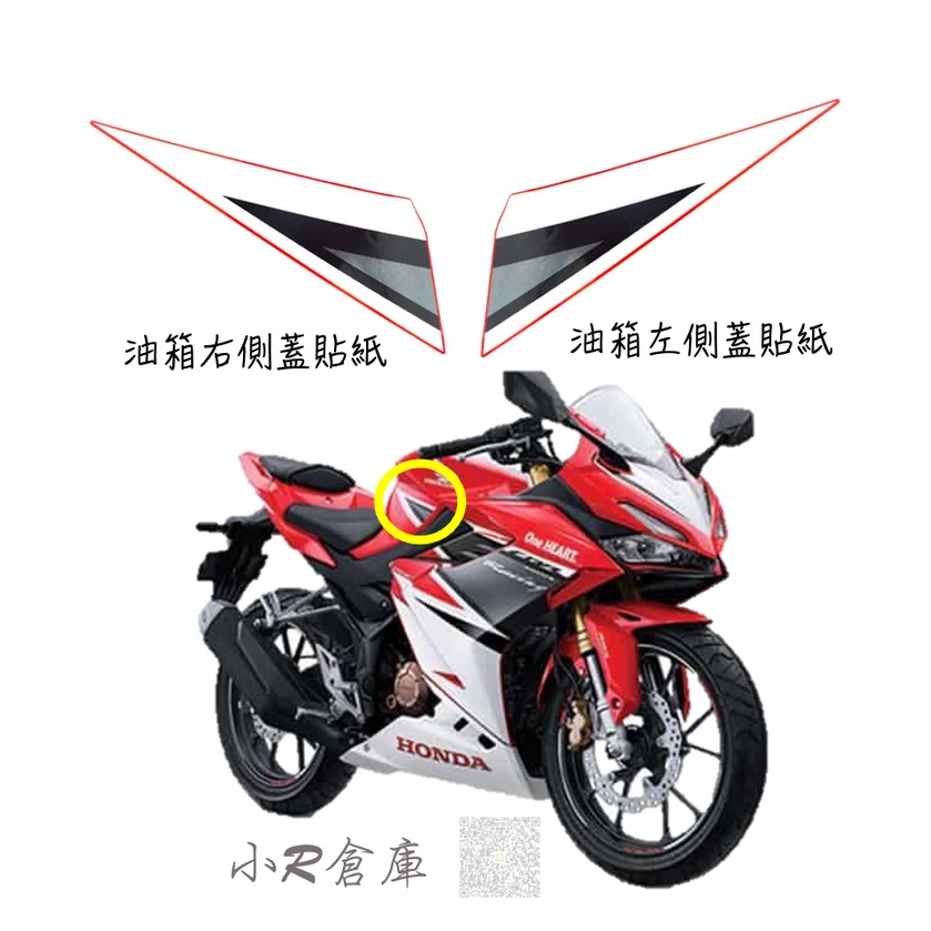 〖 小R倉庫 〗HONDA 本田 CBR150 CBR150R 油箱 貼紙 經典紅白配色 2021 現貨