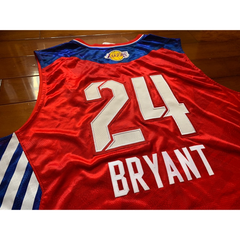 波波愛球衣 - Kobe Bryant 2013 明星賽，Au 真網眼，一套含褲子，客製版本