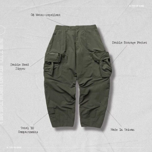 GOOPI “MT-03” Wide Cargo Pants