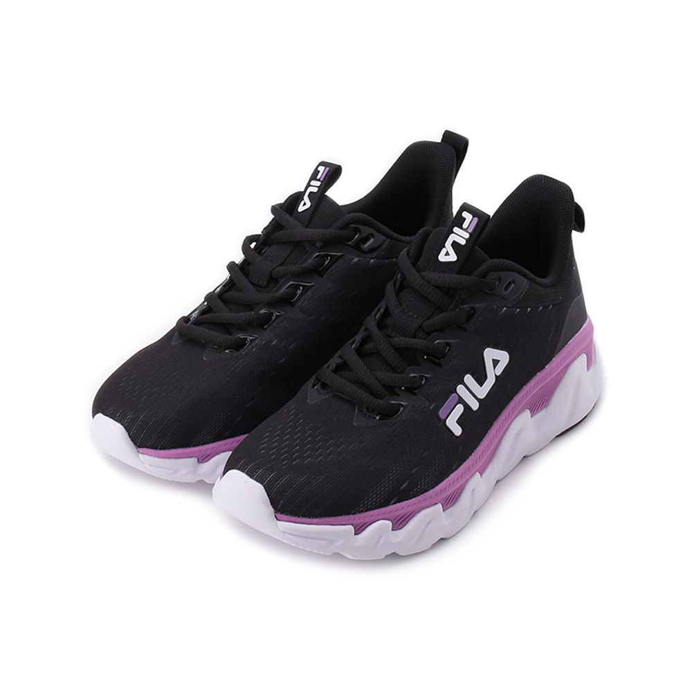 FILA 飛織大鋸齒老爹鞋 黑紫 5-J916V-091 女鞋