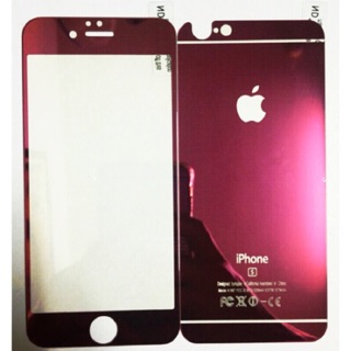 iPhone 6/6s/6+/6s+ 正面 背面 滿版電鍍鋼化膜 現貨送贈品