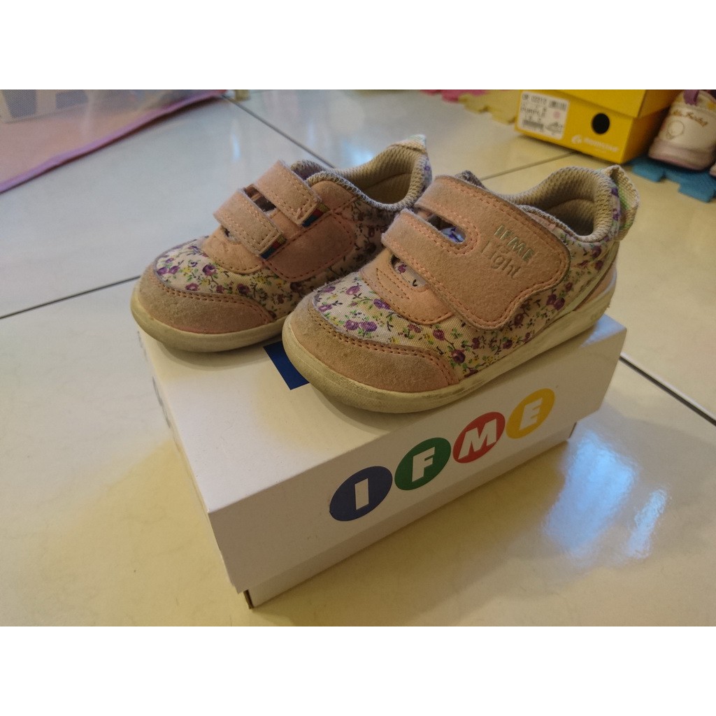 [二手] 日本 兒童 IFME 粉色Light輕量運動鞋款 22-9024 14.5cm