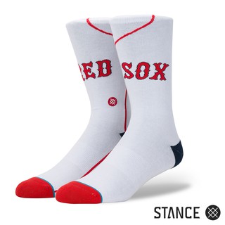 美國 STANCE RED SOX HOME 男襪 休閒襪MLB波士頓紅襪隊主場球衣款M545A18RSH WHT（M）