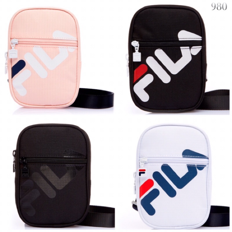 FILA logo簡約風格 小包 斜肩包 肩背包 側背包 護照包 隨身包 四色