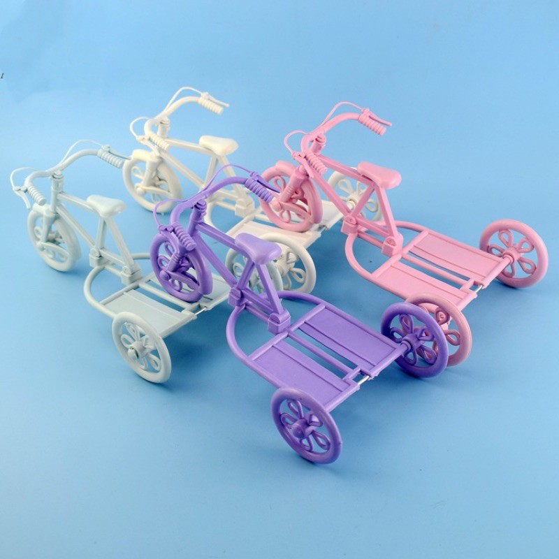 三輪車花籃架子 粉色塑膠車架 擺件婚慶裝飾花籃 腳踏車50個起發貨