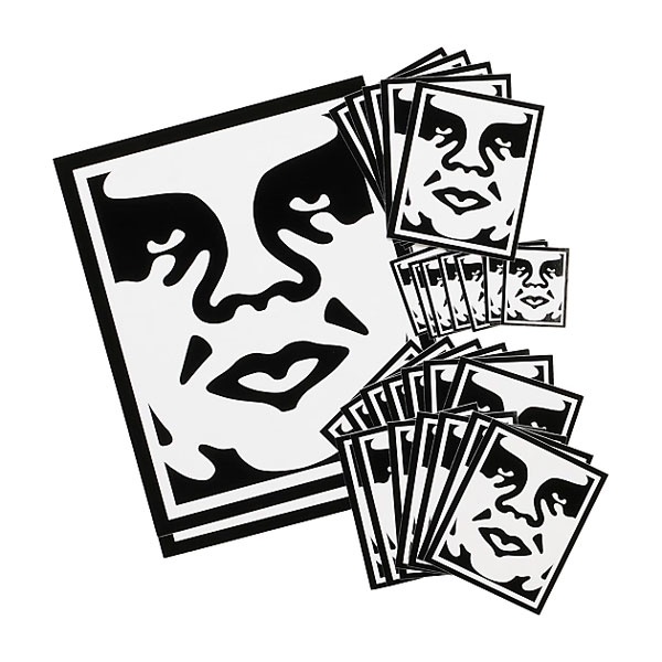 OBEY - OBEY ICON FACE STICKERS PACK 貼紙組 防水 貼紙 車貼 安全帽貼 (30入)