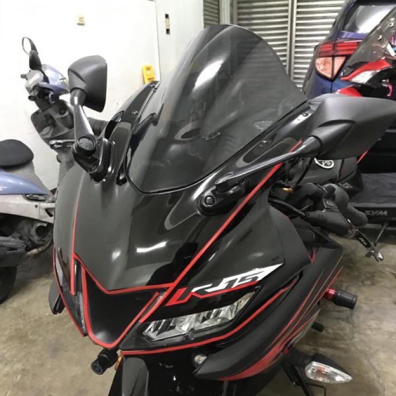 🔥新手村🔥現貨Yamaha R15v3 R15 v3 R15加高風鏡 五色優質精品