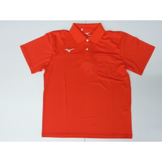 MIZUNO 美津濃 速乾排汗，抗紫外線抗臭 口袋設計 短袖 POLO衫 (32TA151762)紅