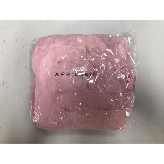 全新・APRILSKIN粉紅毛絨化妝包/收納包