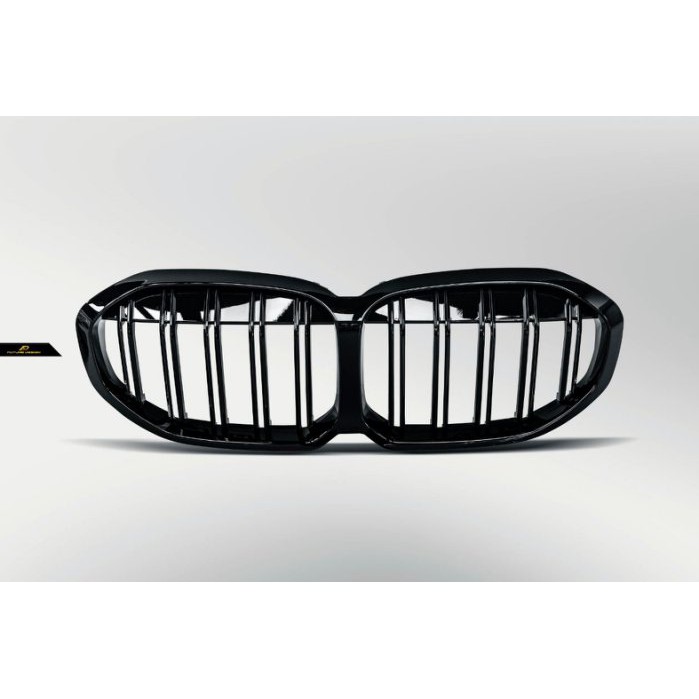 【政銓企業】BMW F40 全車系 適用 高品質 雙線 鋼琴烤漆 全亮黑 鼻頭 水箱罩 現貨