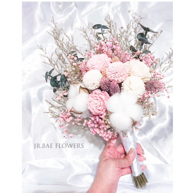不凋玫瑰手綁捧花 手綁捧花新娘捧花婚禮捧花永生捧花結婚花束結婚捧花玫瑰花韓式韓式手綁捧花