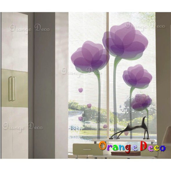 【橘果設計】紫蓮 壁貼 牆貼 壁紙 DIY組合裝飾佈置