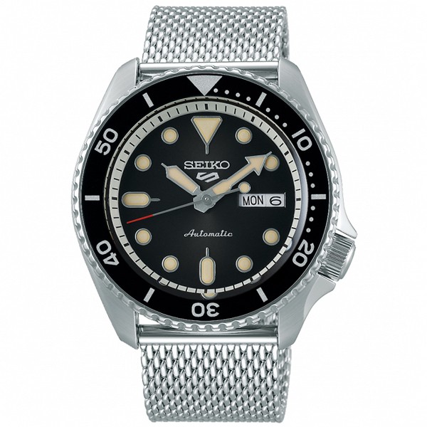 SEIKO 5 Sports 潮流米蘭帶水鬼機械錶/42.5mm SRPD73K1(4R36-07G0D)