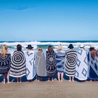 歐美風格 超美麗流蘇海灘巾 野餐巾 野餐墊
