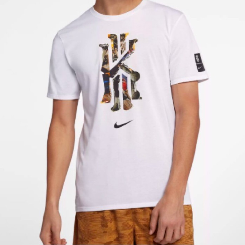 NIKE Dri-fit Kyrie Irving Logo 白TEE AJ1951100