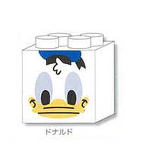 日本 唐老鴨 鴨子 堆疊 積木 樂高 擦子 橡皮擦 文具用品~恩恩購物城~