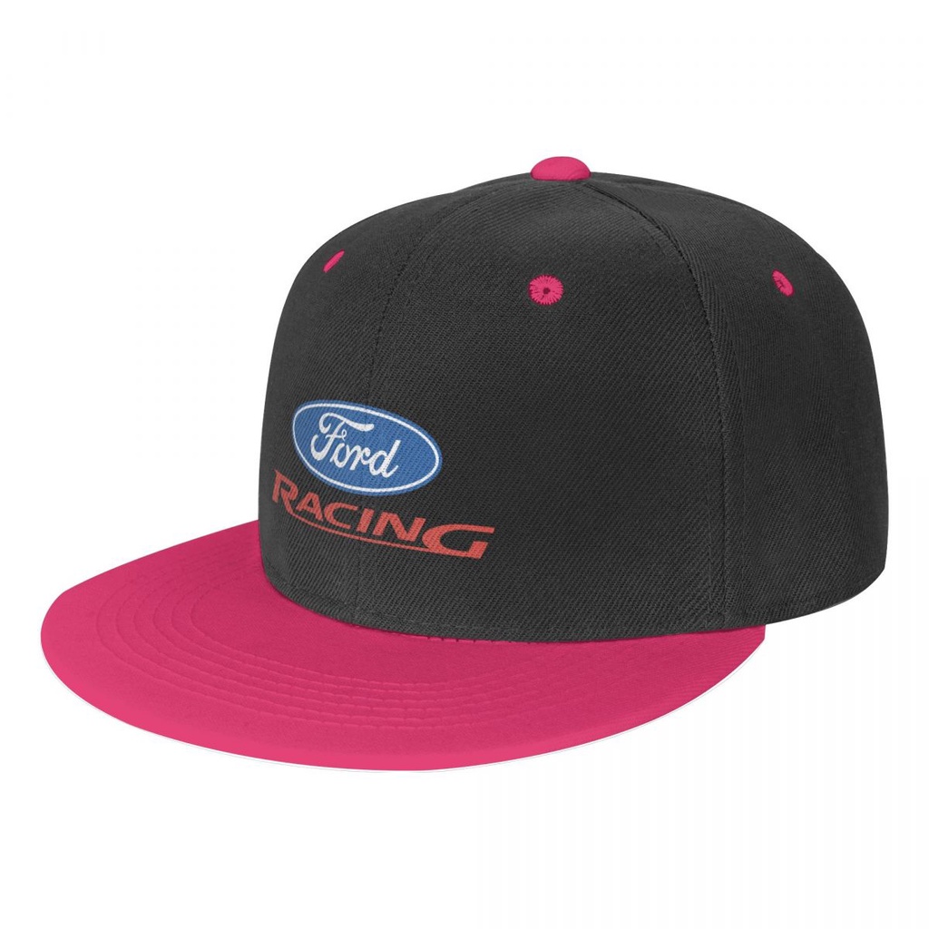 ford racing logo vector 嘻哈棒球帽 印花鴨舌帽太陽帽子 板帽 嘻哈街舞帽 平沿帽 潮帽 平簷撞色