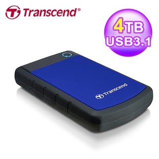 Transcend 創見 StoreJet 25H3B 4TB USB3.1 2.5吋行動硬碟 藍色 現貨 廠商直送