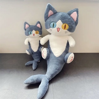 【❤️限時促銷❤️】創意噁搞 異瞳眼 鯊魚 貓咪玩偶 鯊貓公仔 毛絨玩具 閨蜜女床上抱枕禮物