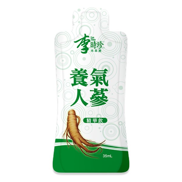 單包裸裝 2023/9月有效)李時珍 養氣人蔘精華飲 35ml