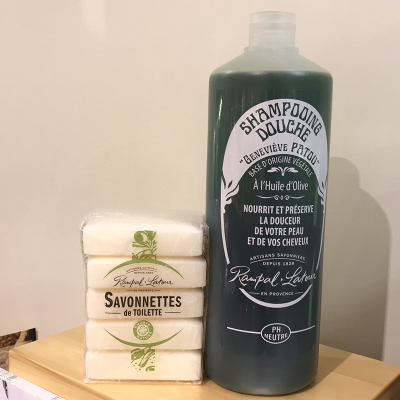 南法香頌 特級沐浴乳+香皂5顆或忍冬洗髮+香皂5顆（香皂口味有5種）以上任一組限時特價1288