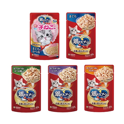 日本Unicharm銀湯匙餐包 60g-12入混搭