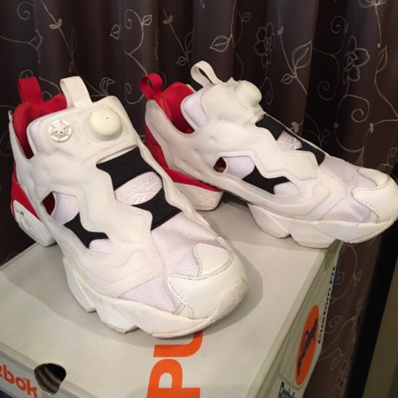 二手極新！Reebok Pump fury pop BS9136 白紅