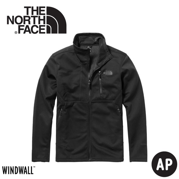 【The North Face 美國 男 防潑水防風軟殼外套 《黑》】 3VSF/保暖外套/防風外套/悠遊山水