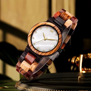 木頭錶 日本木製手錶 女珍珠貝 彩色木頭手錶 日本進口 簡約時尚手錶