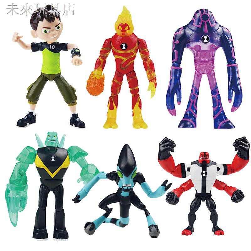 少年駭客ben10玩具田小班火焰人四手霸王外星人英雄變形可動玩具 蝦皮購物