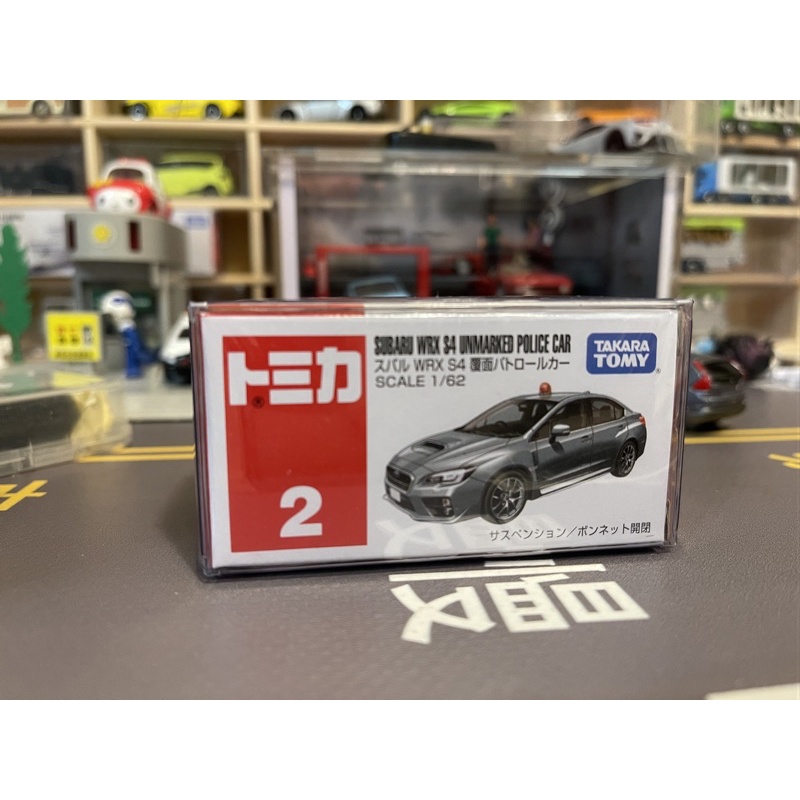 Tomica 2017 2 Subaru Wrx S4 Unmarked Police car 附膠盒