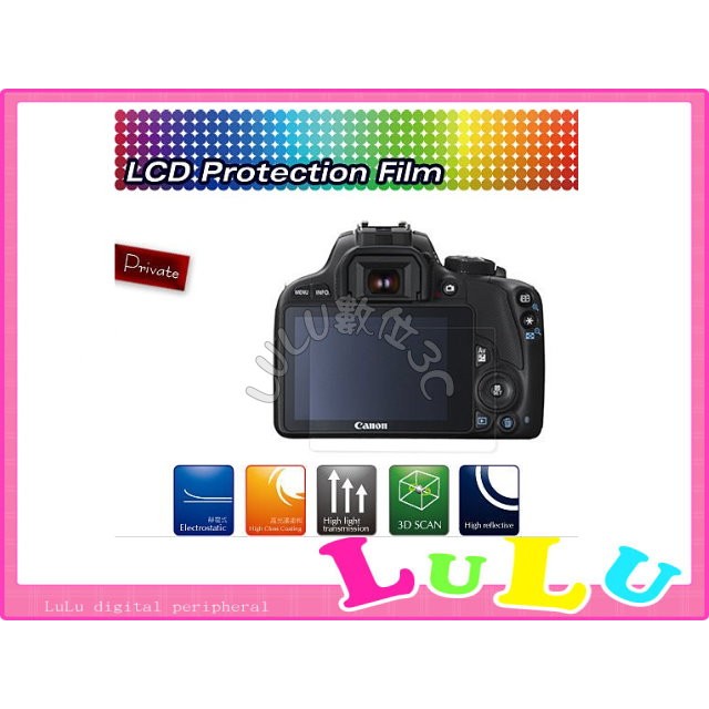Kamera -Canon EOS M50 M6 M100 G7X G7XII G9X 相機專用螢幕保護貼 靜電 防刮