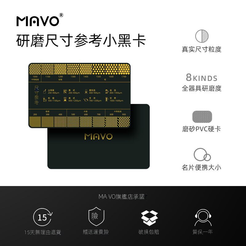 MAVO小黑卡 研磨刻度參考尺 咖啡粉粗細參考