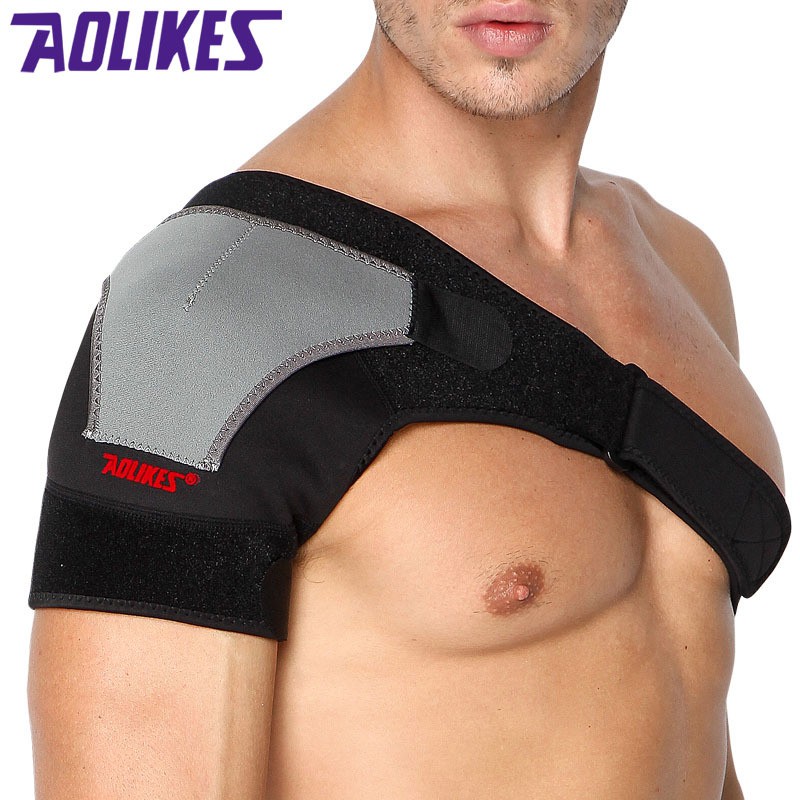 【SG】護肩 運動護肩 調節式透氣運動加壓護肩 護肩套 肩膀防護 多重加壓 鬆緊可調 AOLIKES正品!