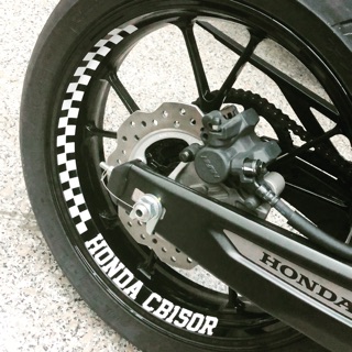 HONDA CB150R 賽車方格 車型 輪圈 反光貼紙