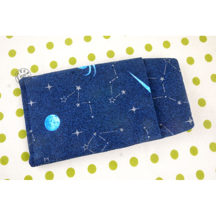 【寶貝童玩天地】【HO121-49】醫師袍口袋型筆袋 (無前蓋) - 高雅款 星系 銀河 深藍底