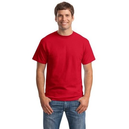 【最後出清！】Hanes 5180 Beefy-T經典重磅T恤【紅色．男】或有微微色斑 KUSPORT 酷思柏