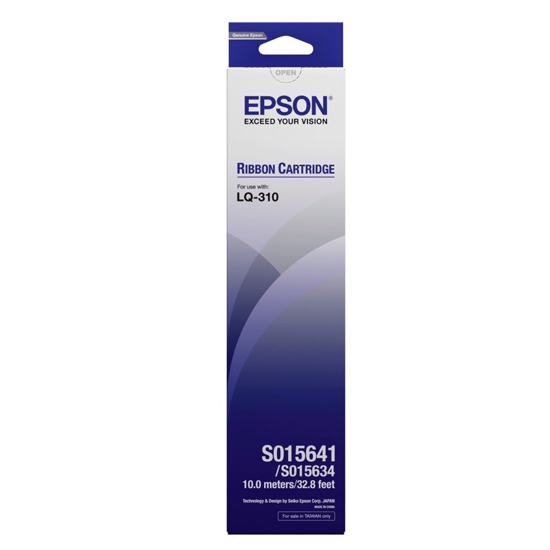 兩盒販售 EPSON C13S015641原廠黑色色帶 (LQ-310 / LQ310)
