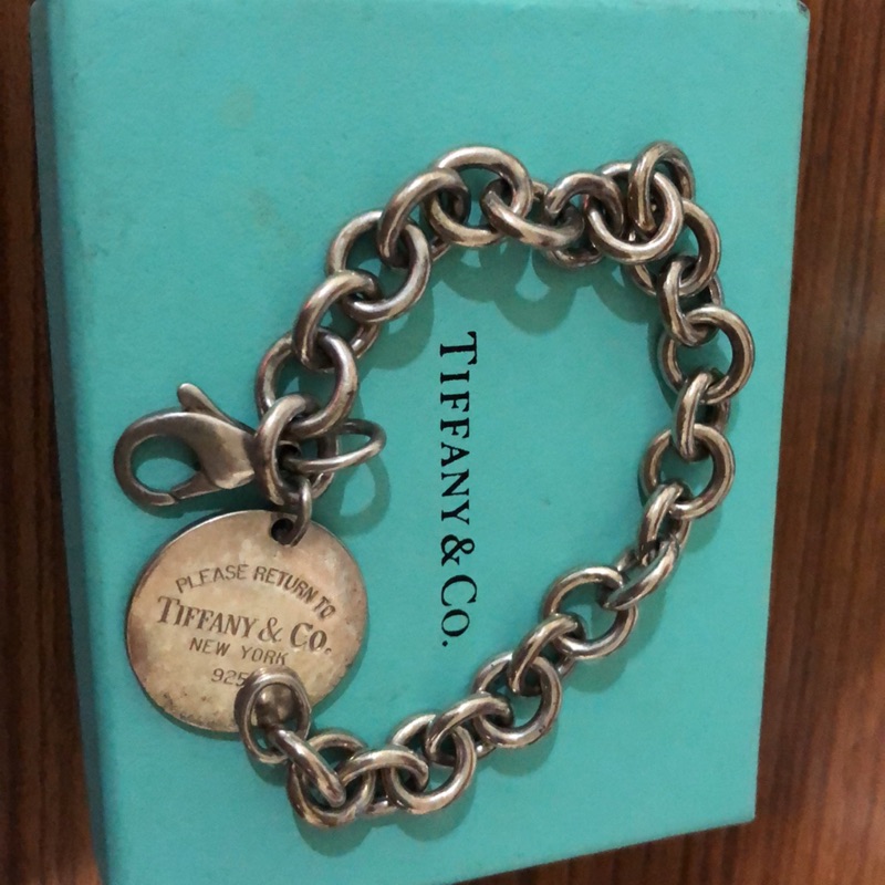 Tiffany經典925圓牌手鍊