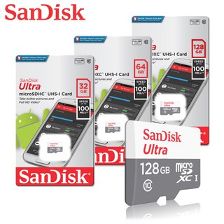 SANDISK ULTRA 32G 64G 128G 100MB micro SDHC SDXC UHS-I 記憶卡