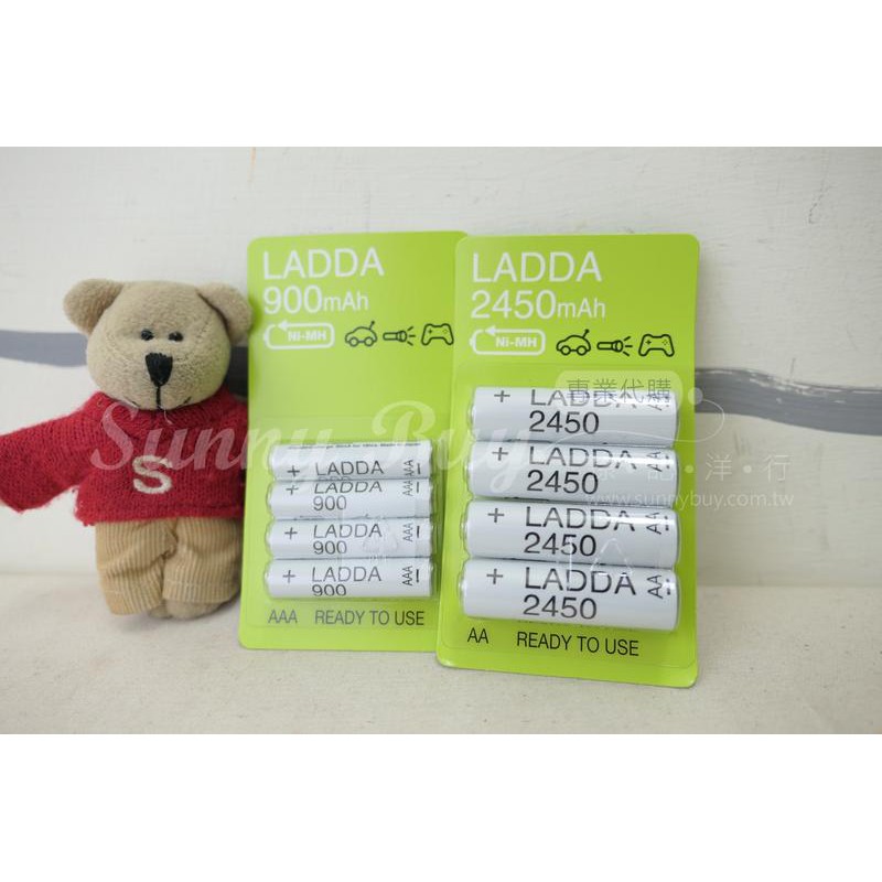 【Sunny Buy】◎現貨◎ 日本製 IKEA LADDA 2450mAh 3號AA 900mAh 4號 充電電池