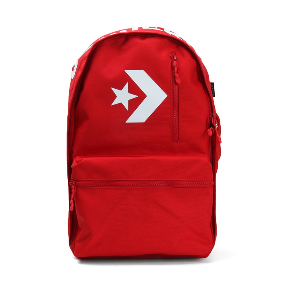 Converse 紅 後背包 素面 夾層 學生 背包 書包 雙肩背 手提包 基本款 Logo